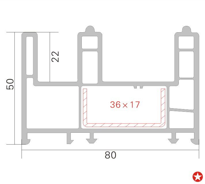 80推拉框B-2